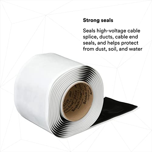 Black 1 in x 10 ft Mastic Tape G120