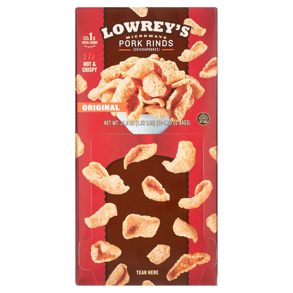 Bacon Curls Microwave Pork Rinds, Original, 1.75 Ounce (Pack of 18) F8240