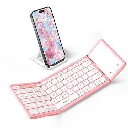 Foldable Bluetooth Keyboard with Touchpad, Black O808