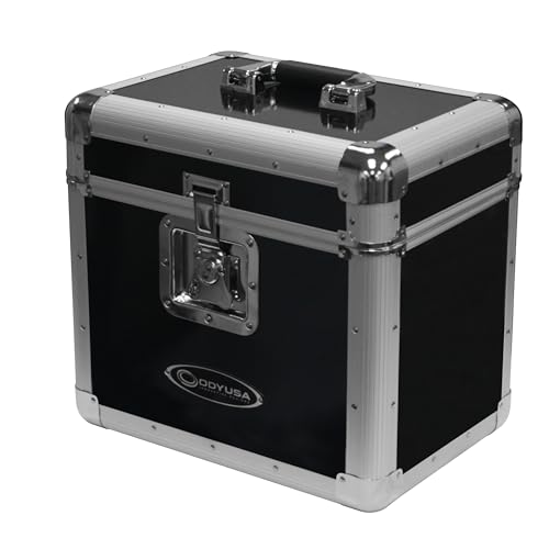 Black Record Utility Case for 70 12" Vinyl Records F984158