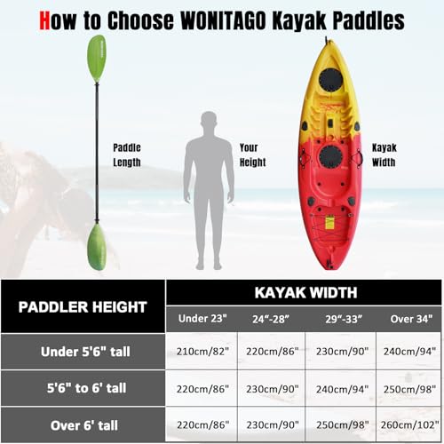 Adjustable Kayak Paddles with Alloy Shaft and PP Blade I946