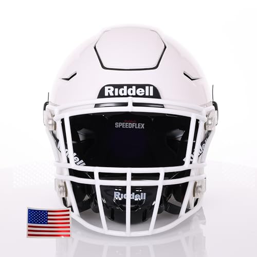 Adult Football Helmet with White Facemask A233