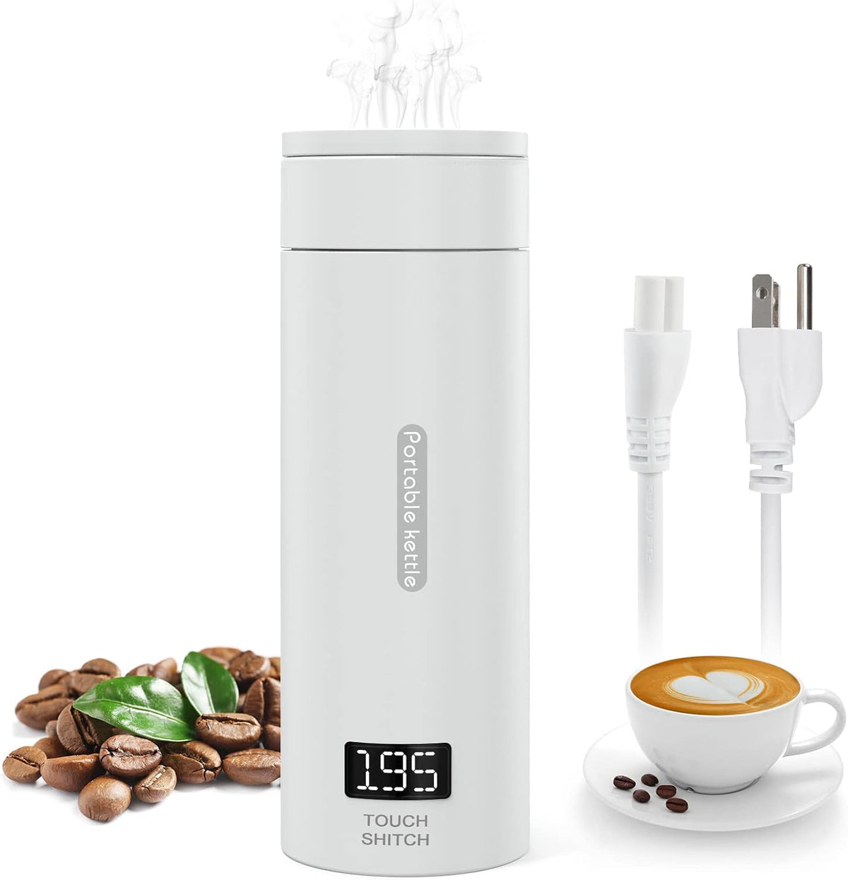 380ml Portable Electric Tea Kettle with Auto Shut-Off D4216
