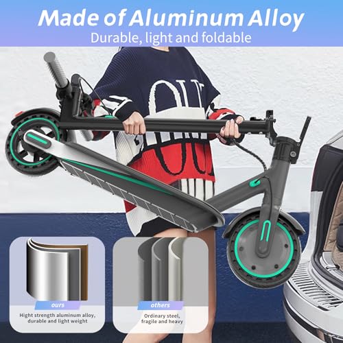 Electric Scooter with 8.5" Honeycomb Tire, Foldable Aluminum Alloy E-Scooter D291229