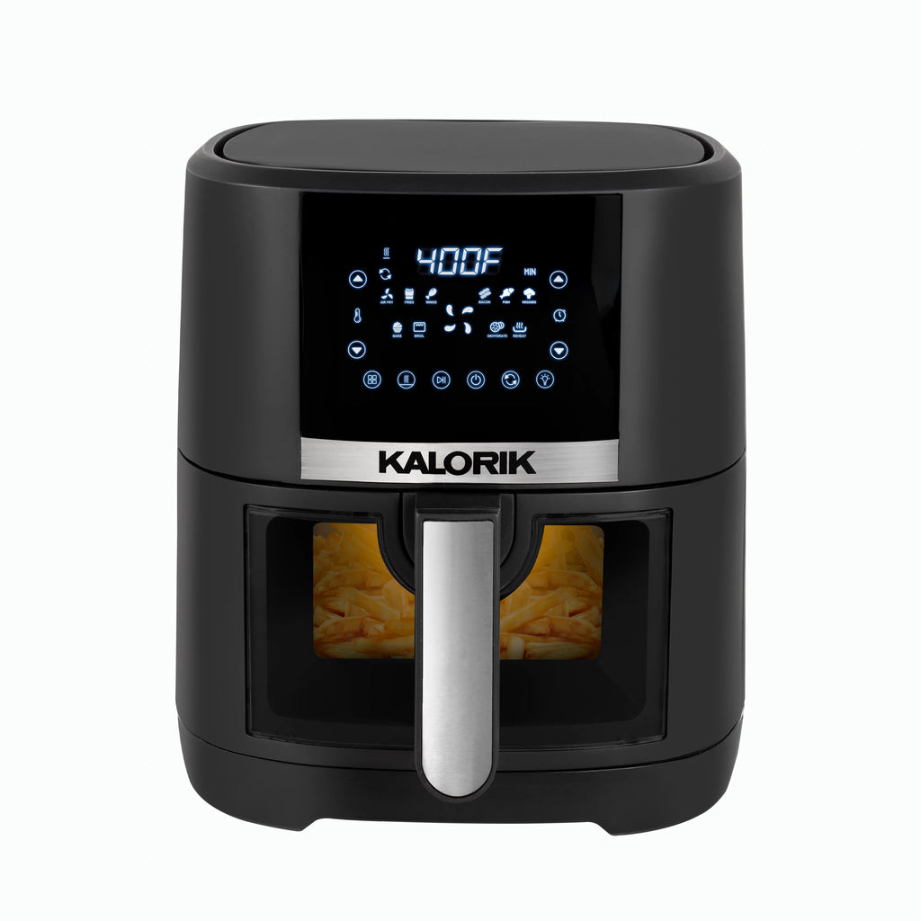 5 Quart Digital Air Fryer with Viewing Window, Black A843881