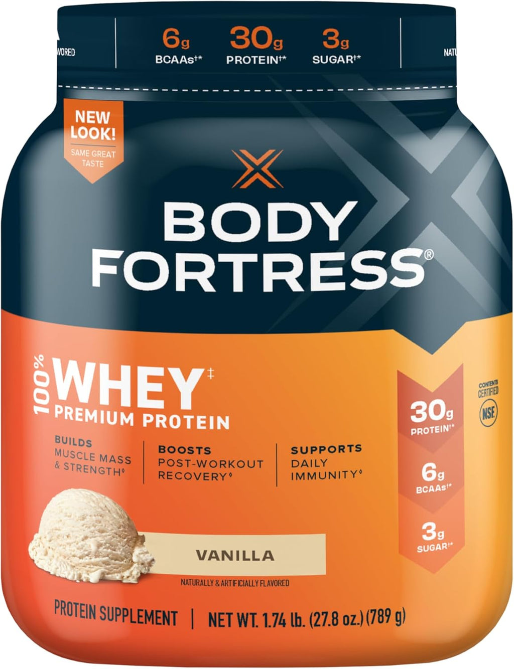 100% Whey Vanilla 1.74lbs & Whey Protein Vanilla Cream 1.8lbs M76156
