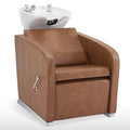 Adjustable Porcelain Ceramic Shampoo Station Chair (Beige) G60532