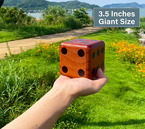 Giant Wooden Yard Dice, Set of 6 P2013
