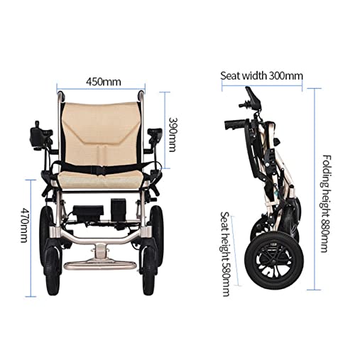 Lightweight Electric Power Wheelchair 380W Motor Portable Travel Wheel Chairs R72461