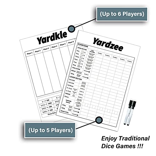 Giant Wooden Yard Dice, Set of 6 P2013