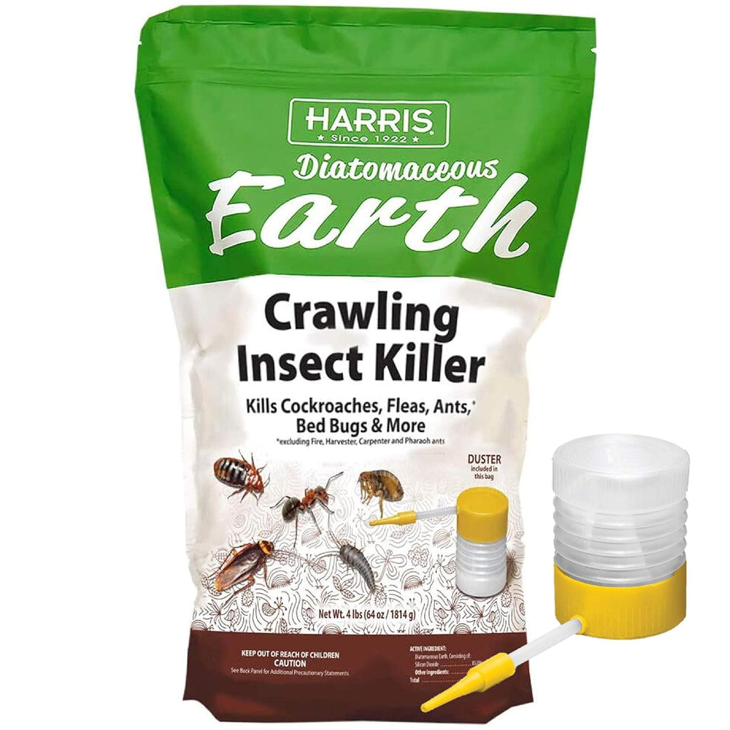 4lb Diatomaceous Earth Crawling Insect Killer with Powder Duster P3621