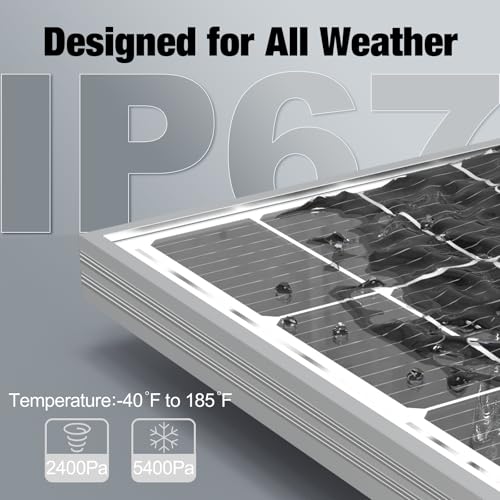 2PCS 100 Watt 12 Volt Monocrystalline Solar Panel X861476