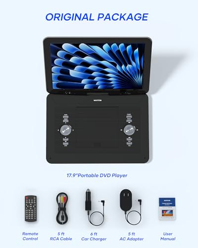17.9" Portable DVD/CD Player with 15.4" Swivel Screen Y86670
