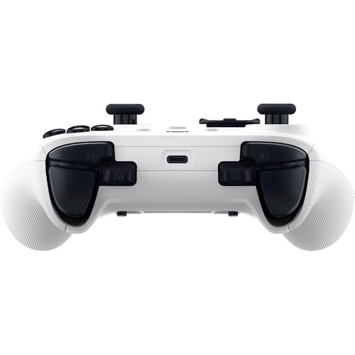 White Wireless Gaming Controller with 6 Remappable Buttons E65177