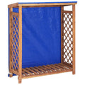 Firewood Storage Shed Solid Acacia Wood I4322