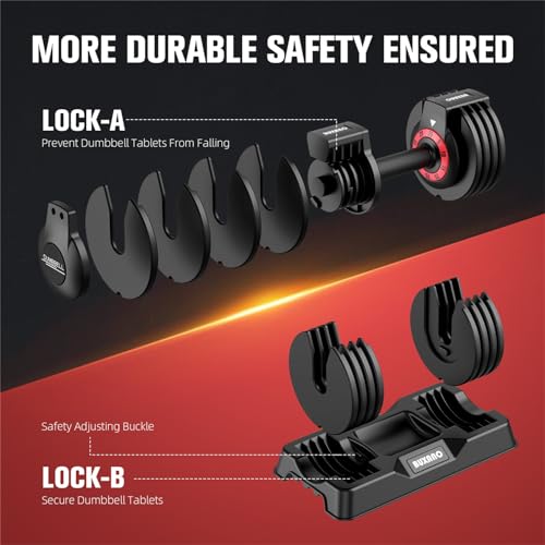 Adjustable Dumbbell 25LB Single Dumbbell Weight with Non-Slip Handle W859