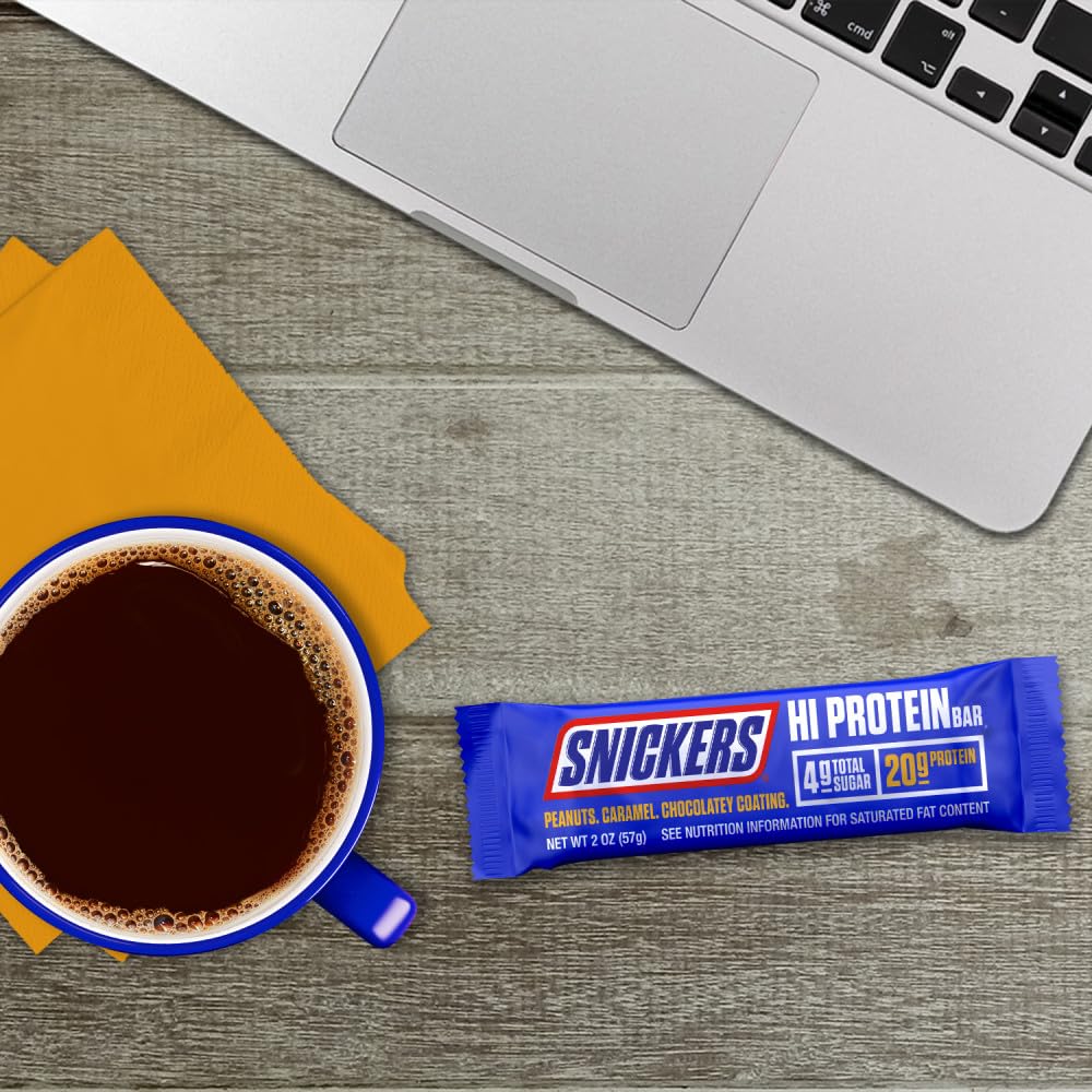 Peanut & Caramel Hi Protein Bar, 8.04 oz, 4 ct Box Q7205