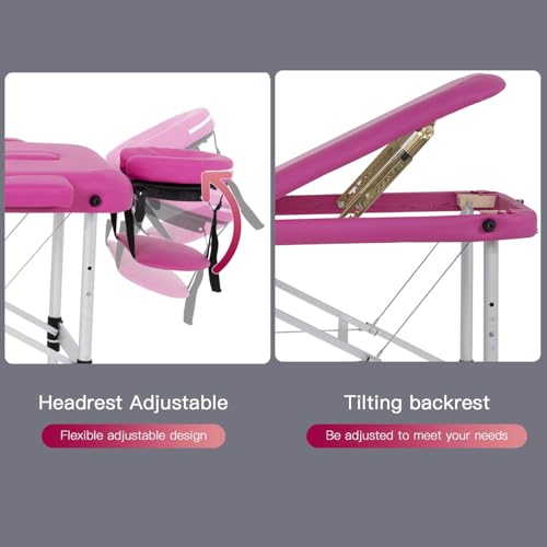 Portable 28 inch Wide Adjustable Folding Massage Table with Non-Woven Bag E18408