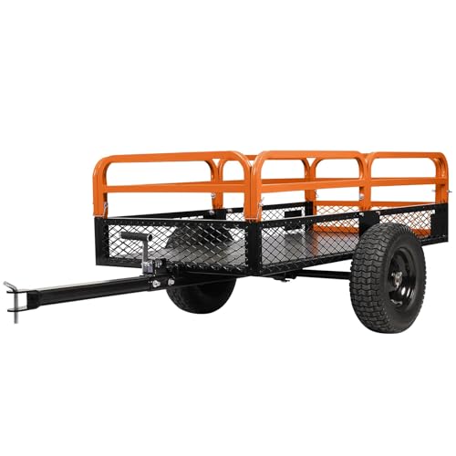 Heavy Duty Steel Dump Cart 1600LB Capacity with Dual Dumping Modes F23510