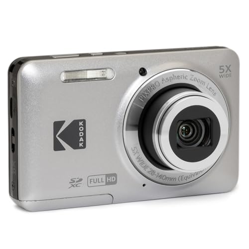 16MP Digital Camera 5X Optical Zoom 28mm Wide Angle 1080P Full HD Video 2.7" LCD (Blue) O299419