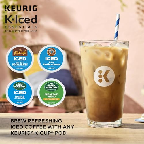White Single-Serve K-Cup Pod Coffee Maker with 36oz Removable Reservoir O565711