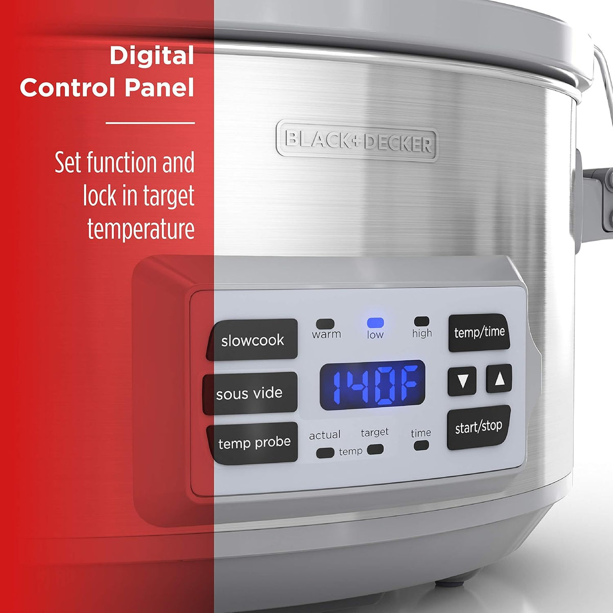 7-Quart Digital Slow Cooker with Locking Lid F324351