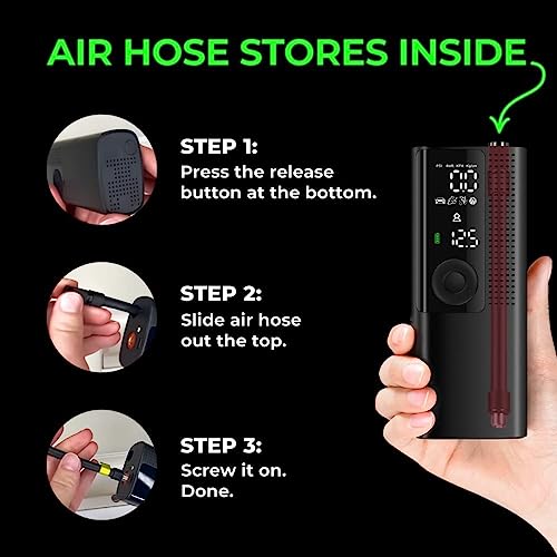 2pack Portable Tire Inflator Air Compressor with Tire Pressure Gauge (120 PSI) O17807