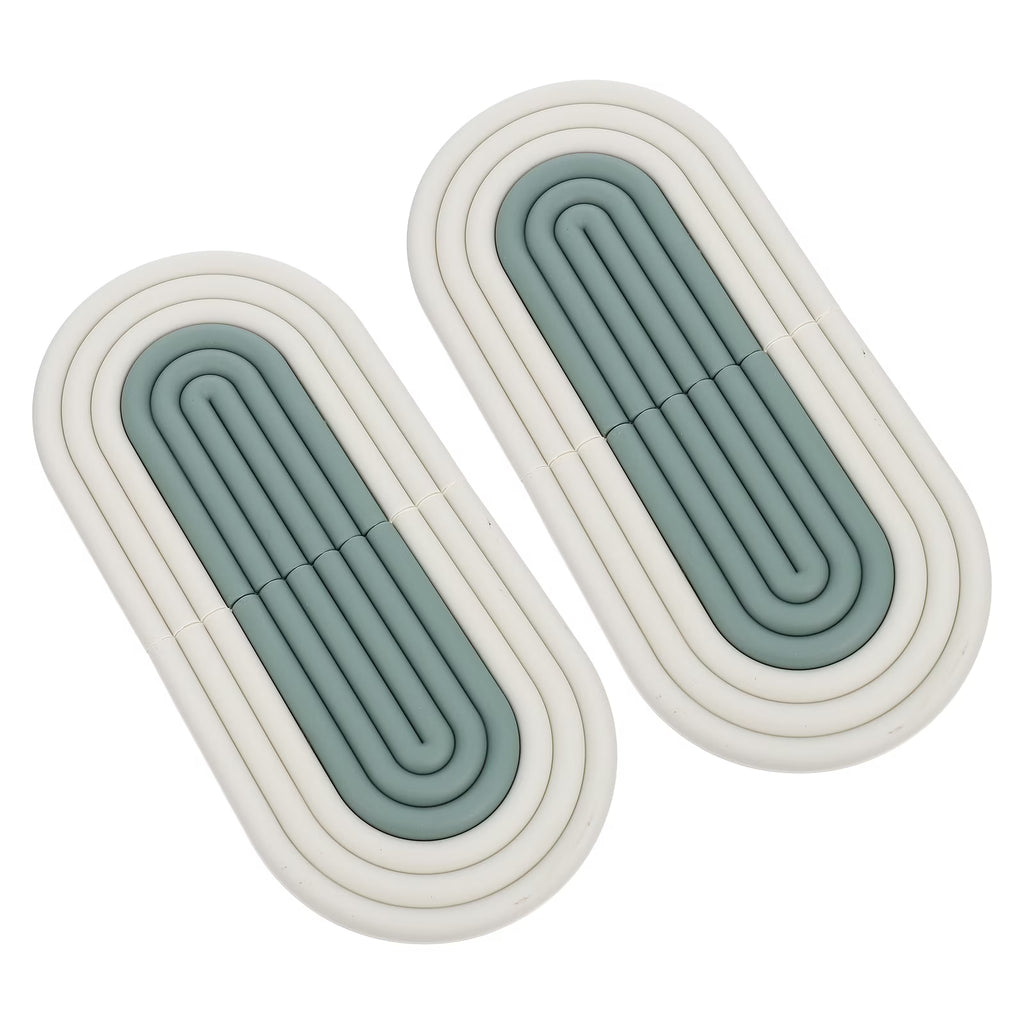 4 Pcs Anti-slip Kitchen Pot Pads Green B49931