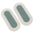 4 Pcs Anti-slip Kitchen Pot Pads Green B49931