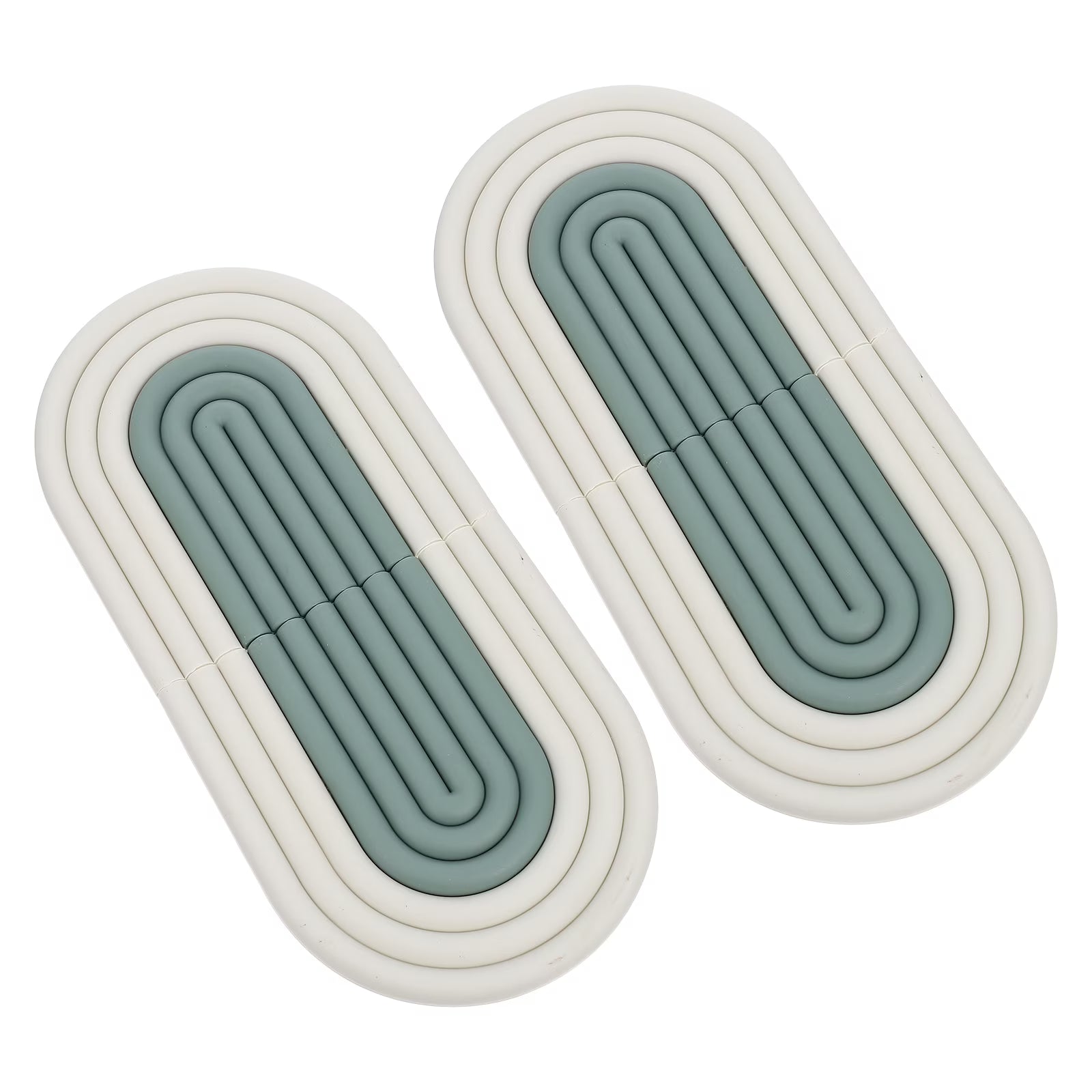 4 Pcs Anti-slip Kitchen Pot Pads Green B49931
