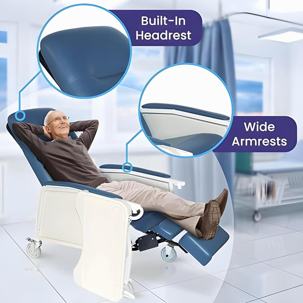 Reclining Geri Chair, 3 Positions, 500 Lbs Weight Capacity T10823