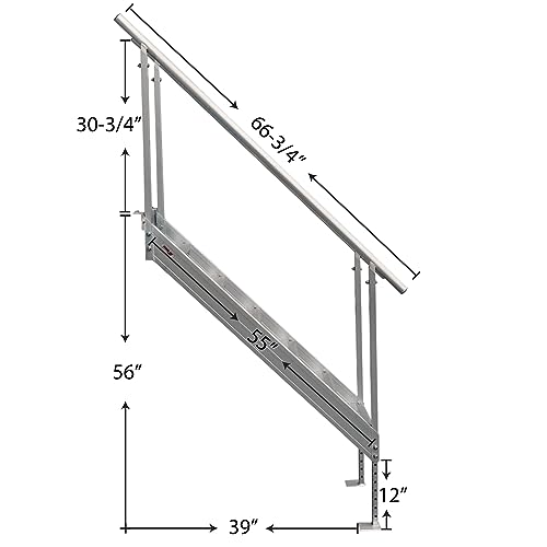 Aluminum Dock Stair - 4-Step L8382