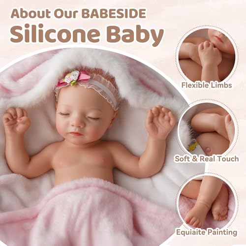 16 Inch Full Platinum Silicone Reborn Baby Doll K19365