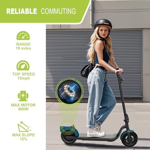 500W Motor 19 Mph 21 Miles 10" Tires Foldable Electric Scooter U633