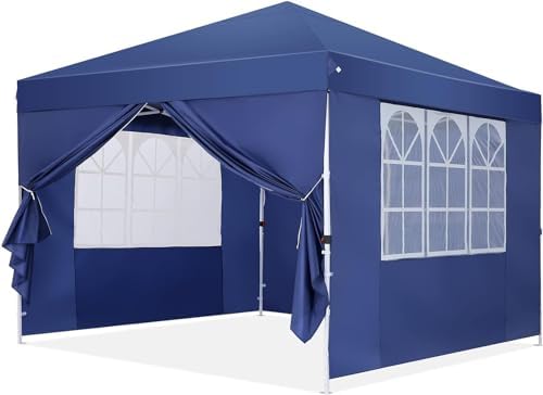 10x20 Pop up Canopy Tent with 6 Sidewalls and Roller Bag J68482