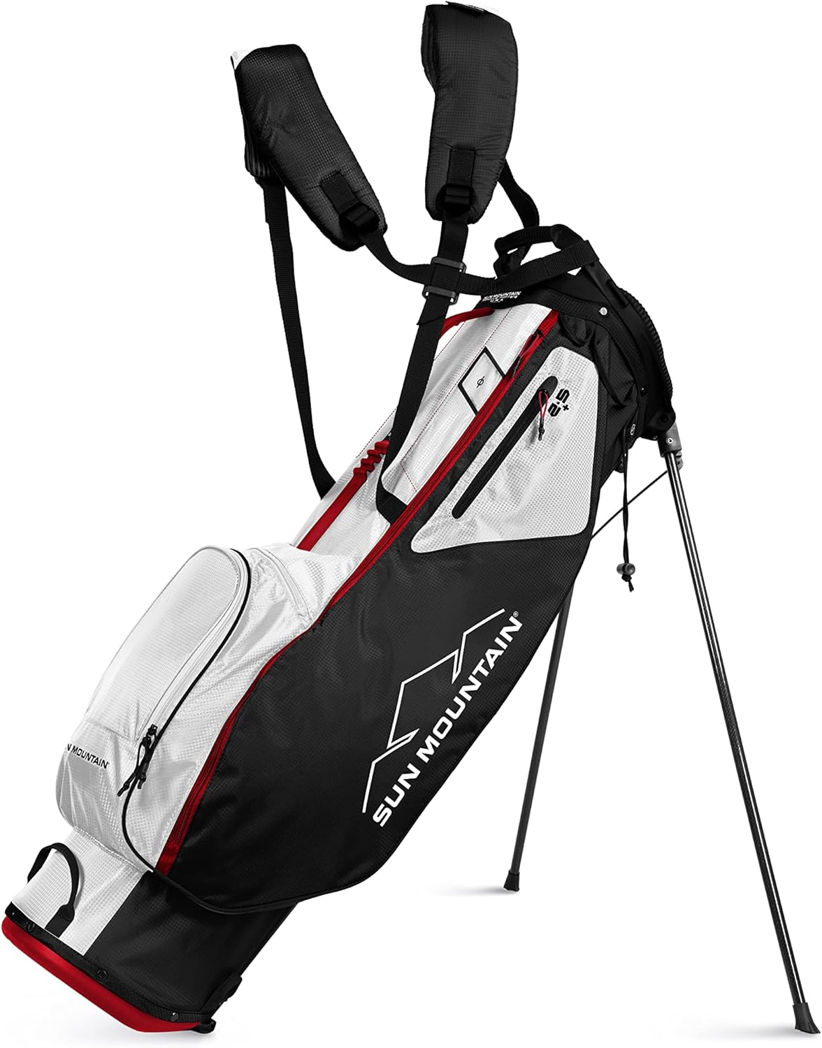 2.5+ Stand Carry Golf Bag (Black White Red) E6446