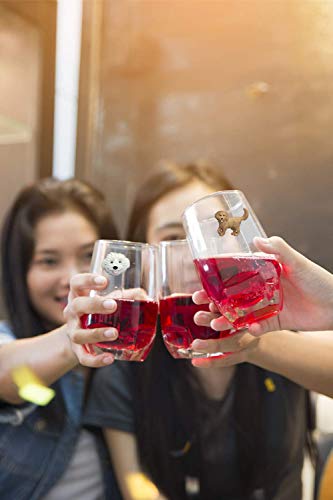 Set of 6 Dog Wine Charms for Stemless Glasses O117