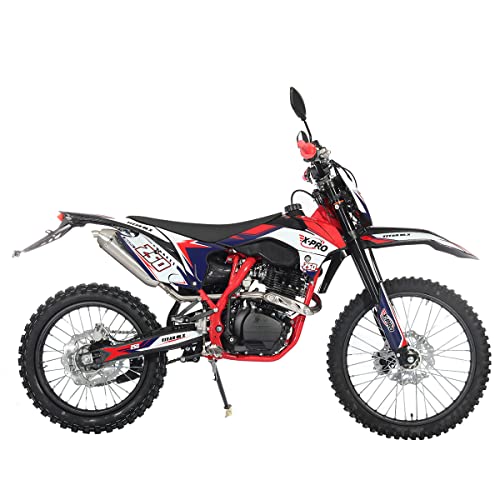 250cc Dirt Bike with 5-Speed Manual Transmission, 21"/18" Wheels, Electric/Kick Start V682