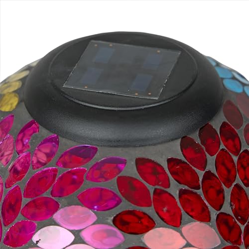 8" Diameter Glass Gazing Globe with Color Changing LED Lights Y62415