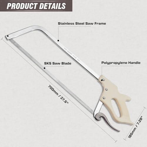 22-inch Hand Saw for Meat Bone Cutting with SK5 Blade C938