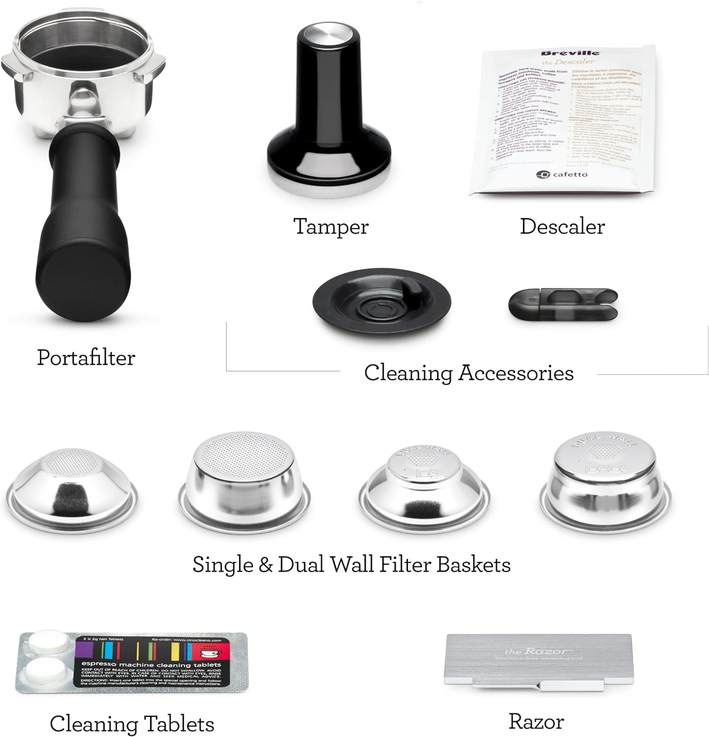 Brushed Stainless Steel Espresso Machine P7434