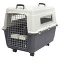 Plastic Rolling Wire Door Travel Dog Crate P42745