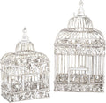 White Metal Birdcage U6316