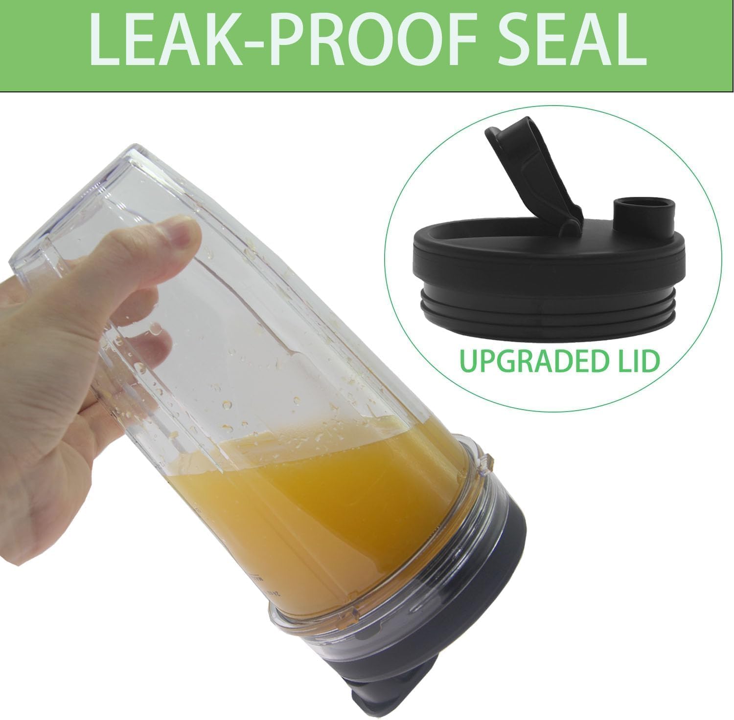 2 Pack 24oz Blender Cups with To-Go Lids and Blade F67107