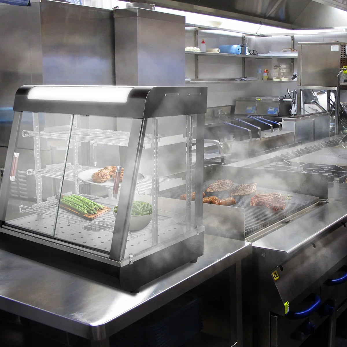 27" Commercial Food Heating Display Warmer Cabinet Countertop Pizza R93182