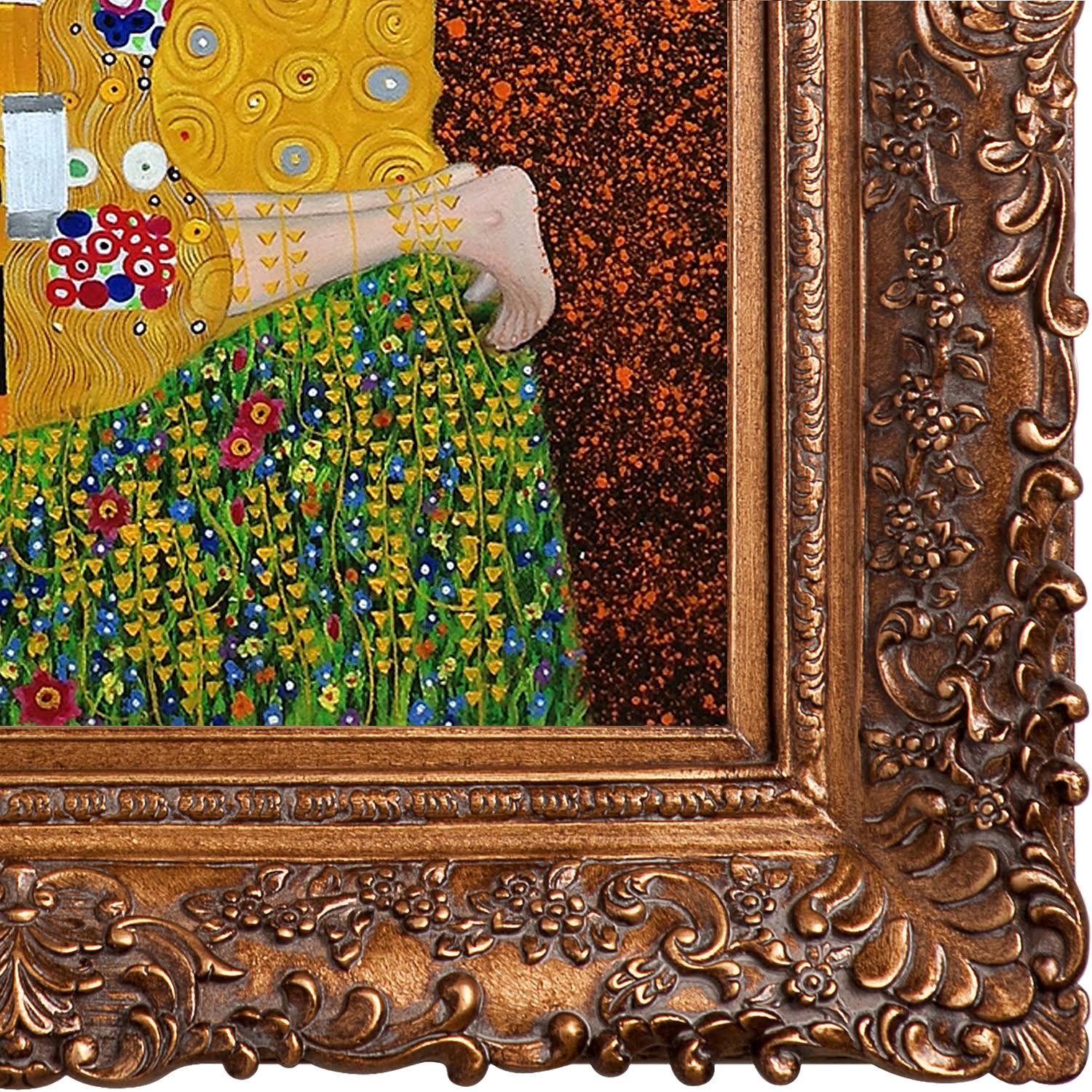 The Kiss Framed Hand Painted Oil on Canvas D29140