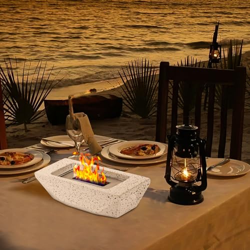 Concrete-Black 12.5" Portable Tabletop Fire Pit Bowl P33575