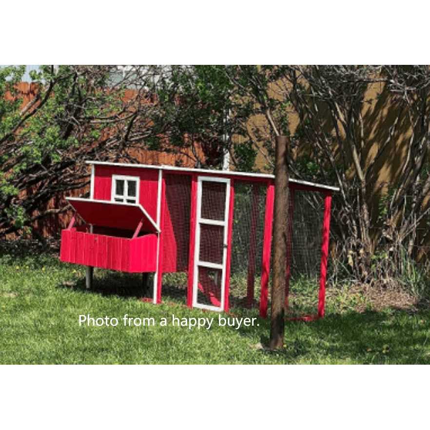 87 inch Wood Chicken Coop Hen House Run Nesting Box Y545