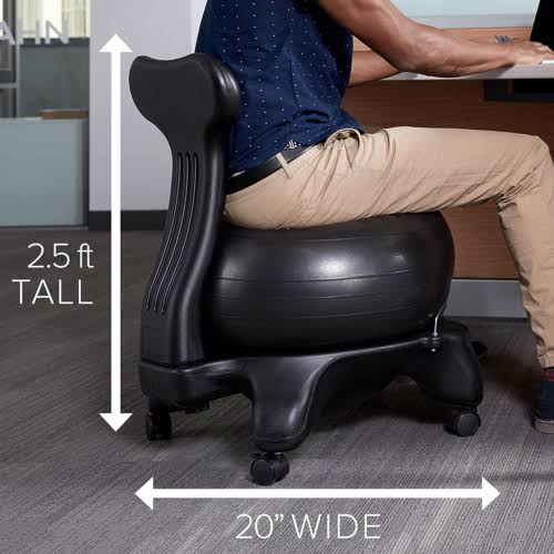 Blue Ergonomic Balance Ball Chair I905