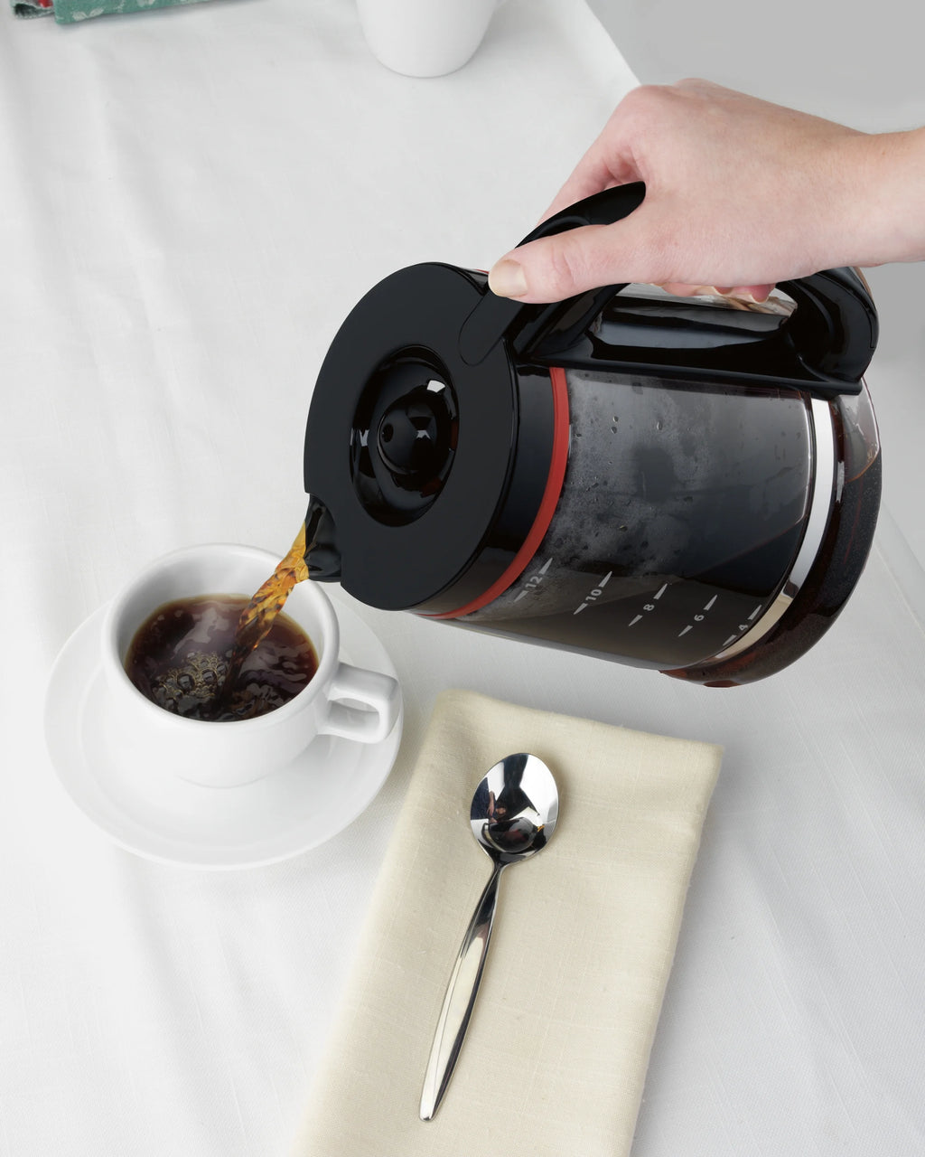 12 Cups Black Programmable Coffee Maker T154